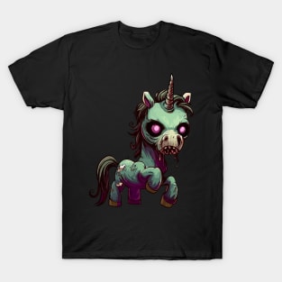 Spooky magical zombie unicorn T-Shirt